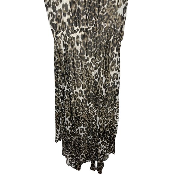 ASOS Curve Leopard Print Maxi Dress Size 14 - Picture 10 of 12